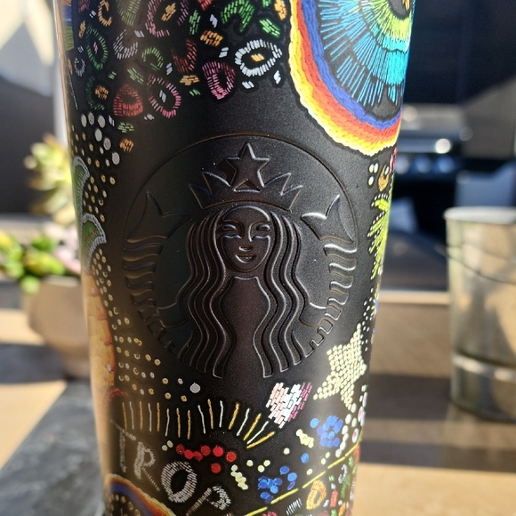 Starbucks x Farm Rio Black Floral Colorful Travel Tumbler - Picture 11 of 11